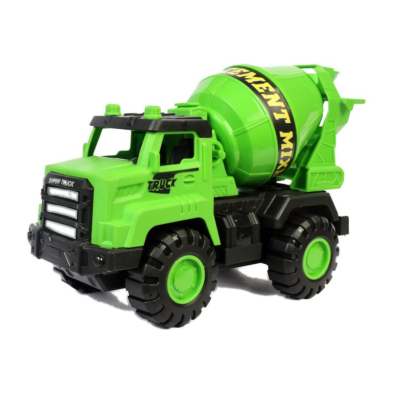 Lilbit american series cement mixer friction-powered plastic toy, green